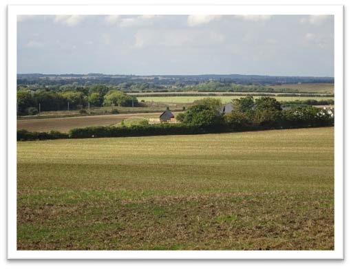 The Pirton Lowlands viewed from the Wilbury Hills