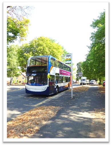Bus service between Bedford and Hitchin