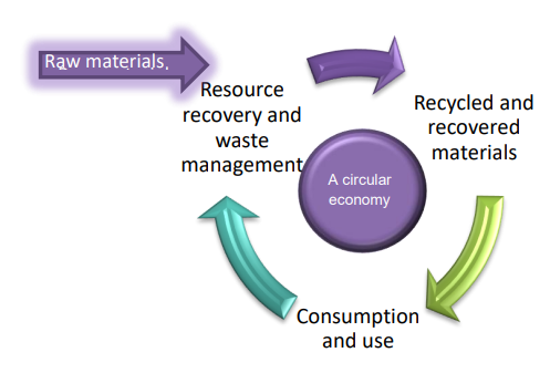 Raw Materials > A circular economy (Resource recovery and waste management > recycled and recovered materials > consumption and use)