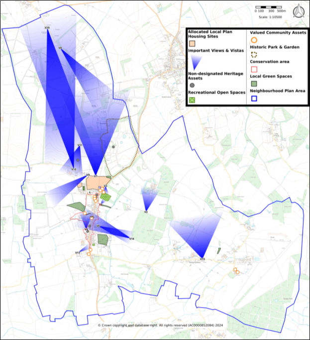 Neighbourhood Plan policies shown on OS base