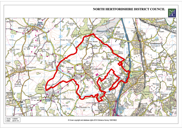 OS map of The Neighbourhood Plan Area