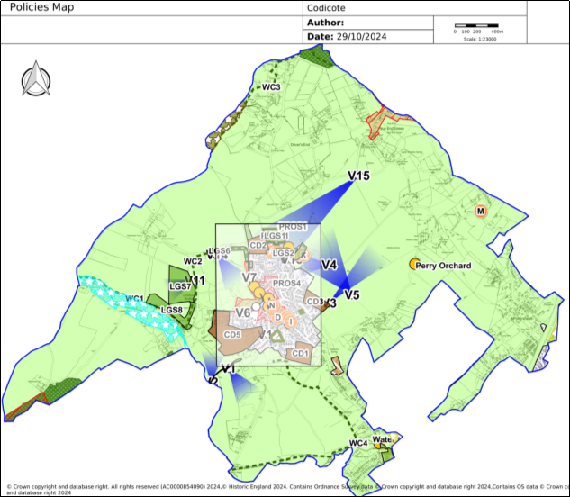 Policies Map showing Neighbourhood Plan Area